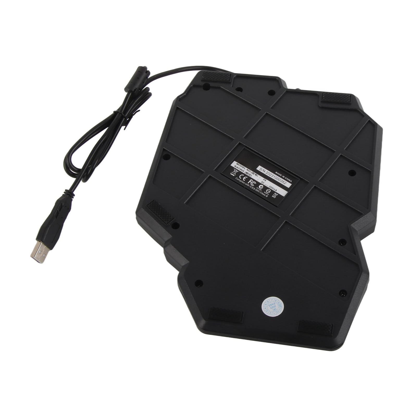 Mini Gaming Mouse e Tastiera Mezza Mano Gaming Keyboard MUS Combo USB LED LED Sfondo Mouse e con Convertitore per Xboxone