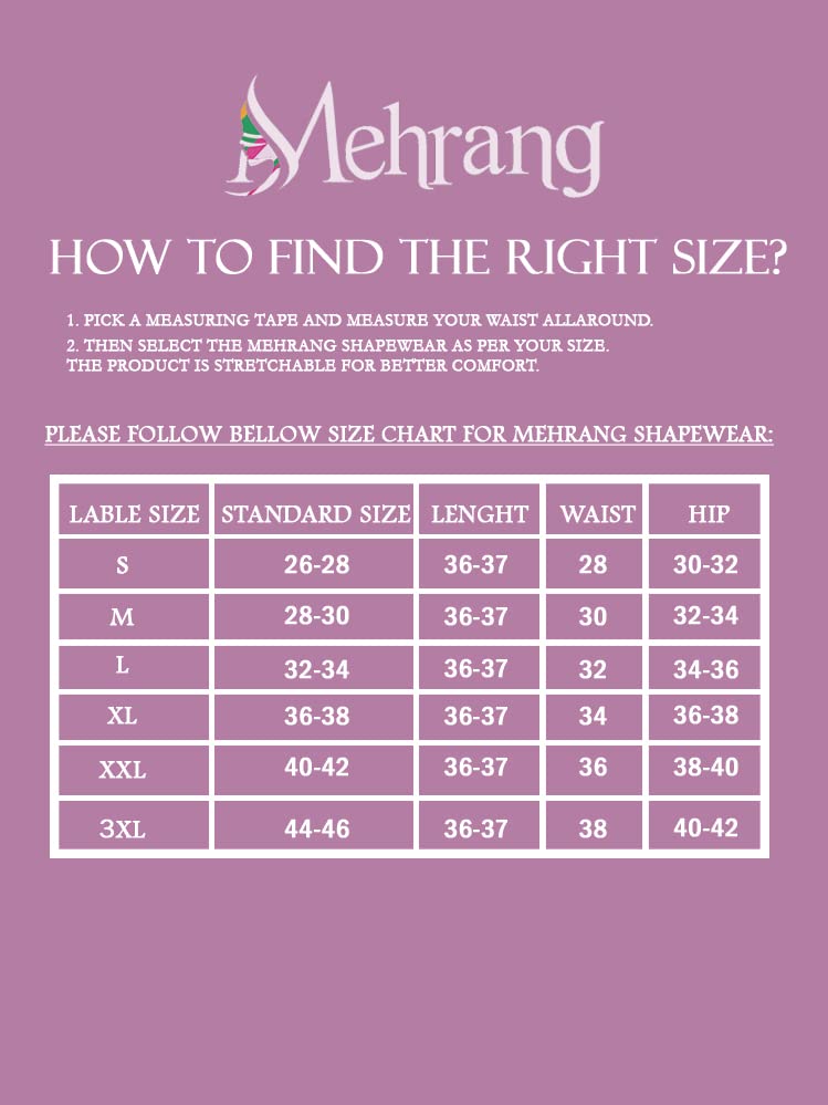 Image of Mehrang Stretchable Saree Shapewear Petticoat for Women, Cotton Blended,Petticoat,Skirts for Women,Shape Wear Dress for Saree