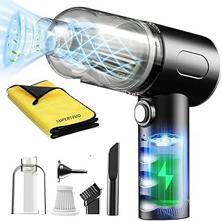 Car Vacuum Cleaner 3 in 1 + Car Dust Microfiber Cloth || Vacuum Cleaner for Home Use Wet and Dry With Dust Removal Cloth f...