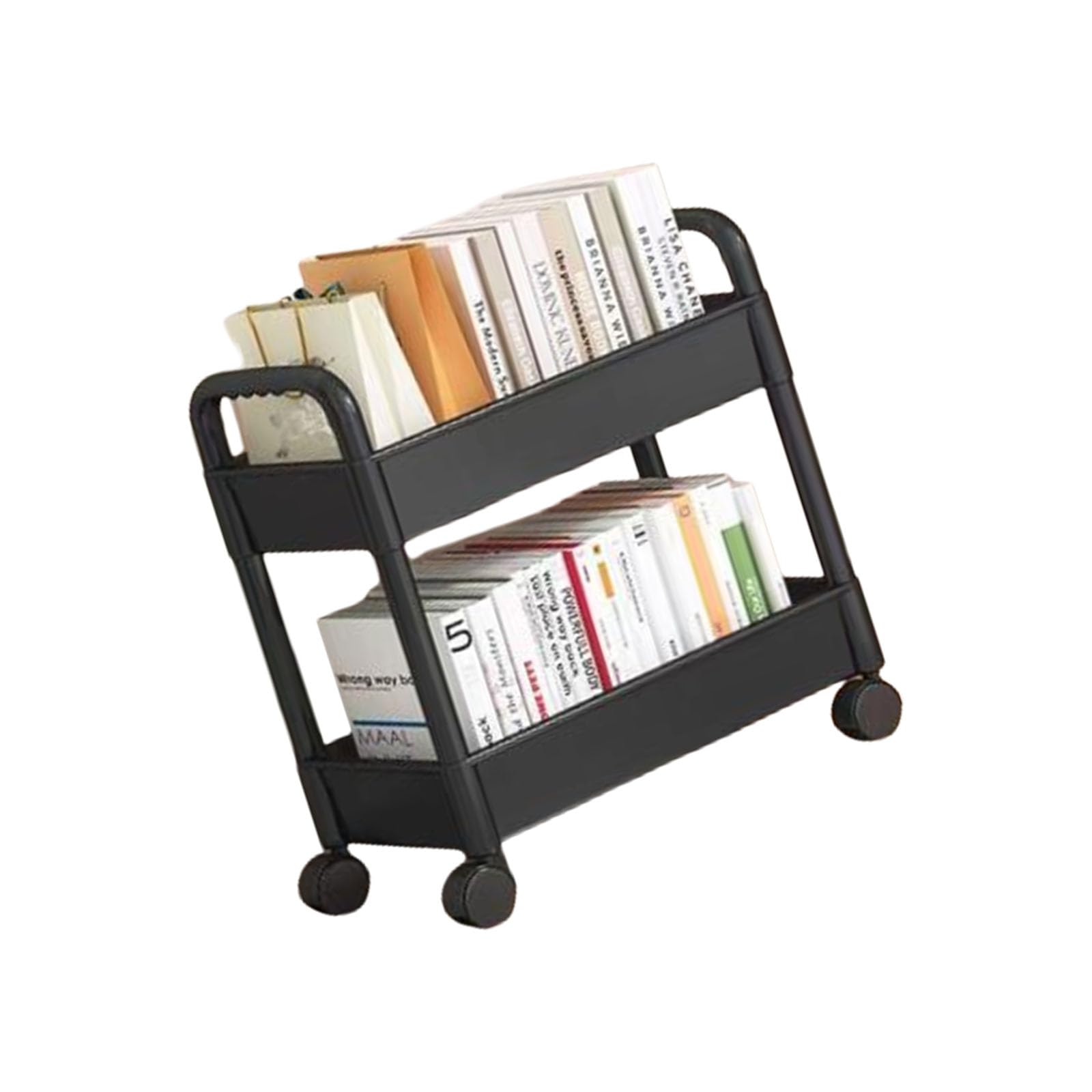 Fashionable Rolling Storage Cart Organizers with 3 Tiers Multipurpose Utility Trolley Portable for Home and Portable Storage Rack