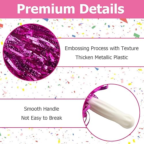 Miniatura 9 de Hooshing Pompones metálicos esponjosos, esponjosos, 12 unidades, 24 unidades, para equipo, deportes, fiesta de espíritu, adoptar un proceso de