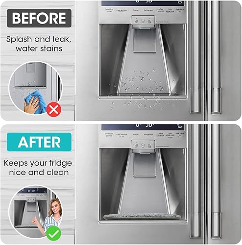 Vista 22 de Bandeja de goteo de agua para puerta de refrigerador, almohadillas lavables, bandeja de goteo de agua para refrigerador, revestimiento absorbente