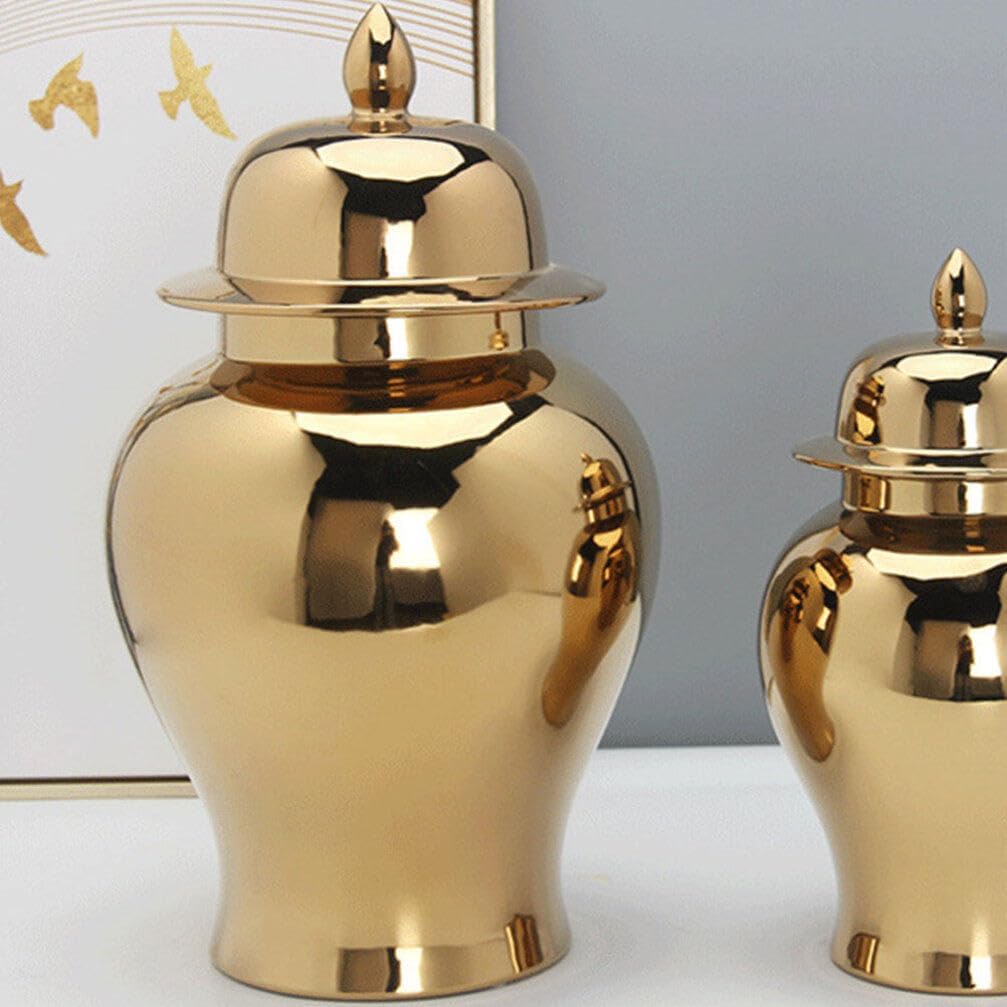 Cabilock Ceramic Vase for Table Decor Classic Style Decorative Dried Flower Vase for Home Office and Restaurant Centerpieces for DIY Arrangements