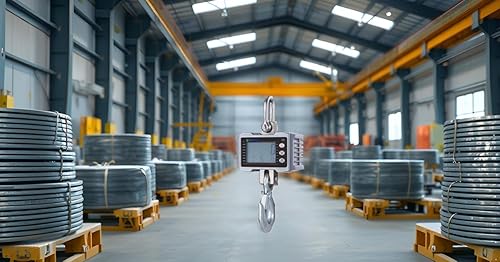 Vista 18 de Klau, balanza digital industrial 1000 k, resistente, balanza para colgar, anaranjado (S-orange) S