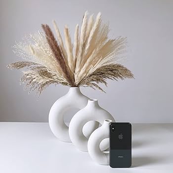 Amazon.co.jp: Fokulili葦葦花瓶、創意花瓶現代ホーム装飾