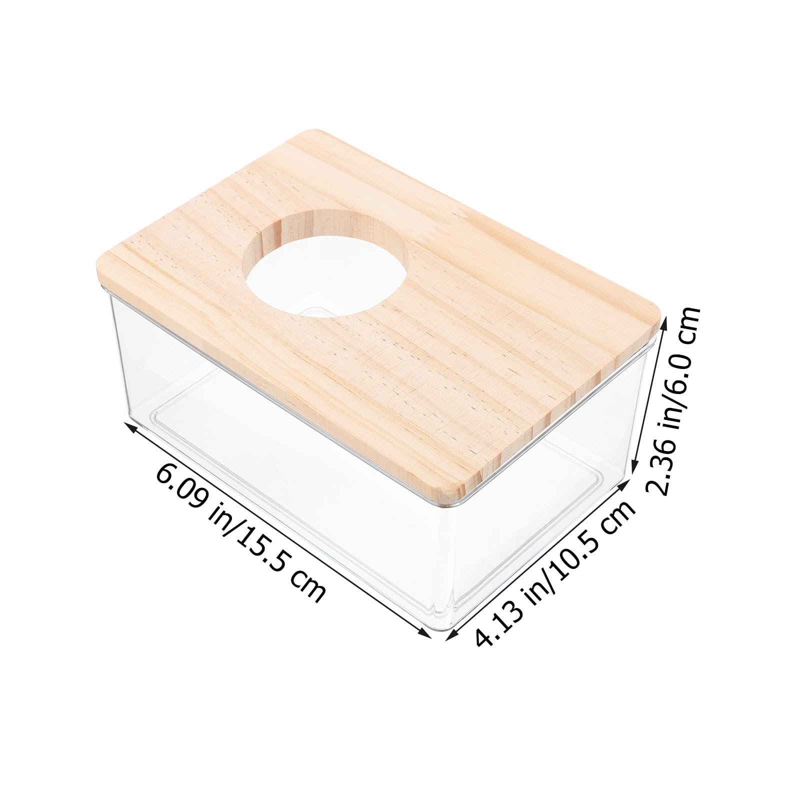 HOMSFOU Hamster Badewanne Sicher zum Spielen und Baden 2 Stück mit Glatter Oberfläche aus Acryl für Kleine Haustiere im Zuhause oder Tiergeschäft
