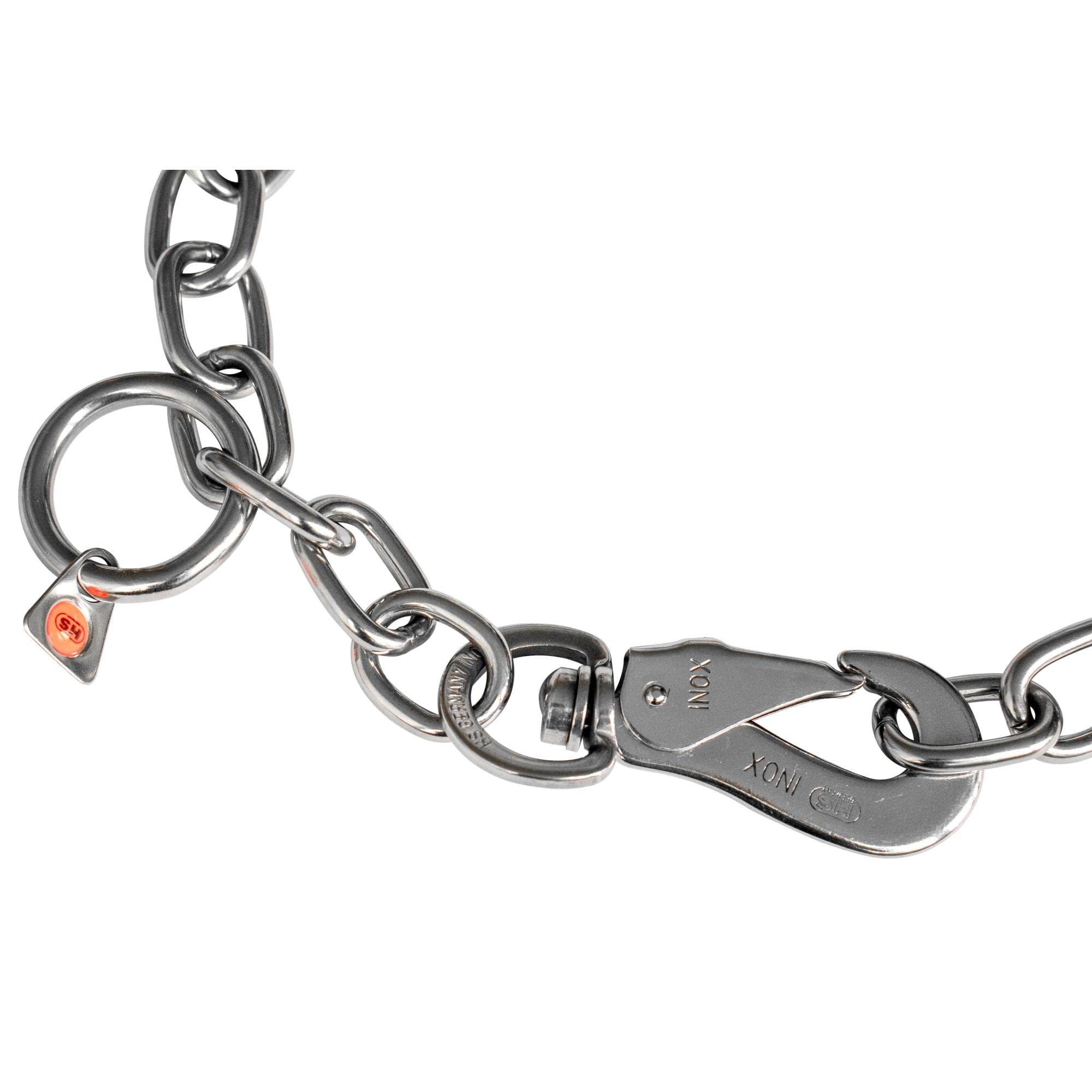 Sprenger Hundehalskette mit Sprenger Haken aus Edelstahl rostfrei 4 mm I Größe individuell einstellbar I Halskette (70 cm)