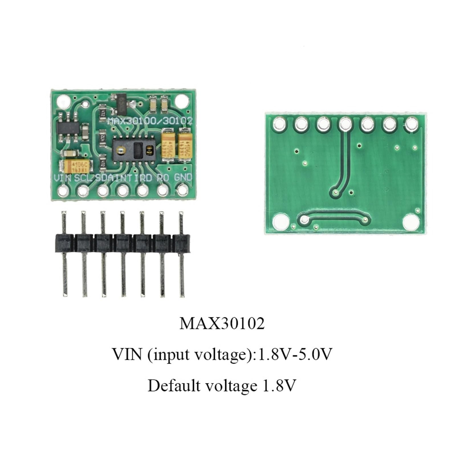 Módulo de Sensor ritmo cardíaco MAX30100 MAX30102, detección pulsos, concentración oxígeno en sangre for Arduino 1,8 V 3, 5V potencia ultrabaja