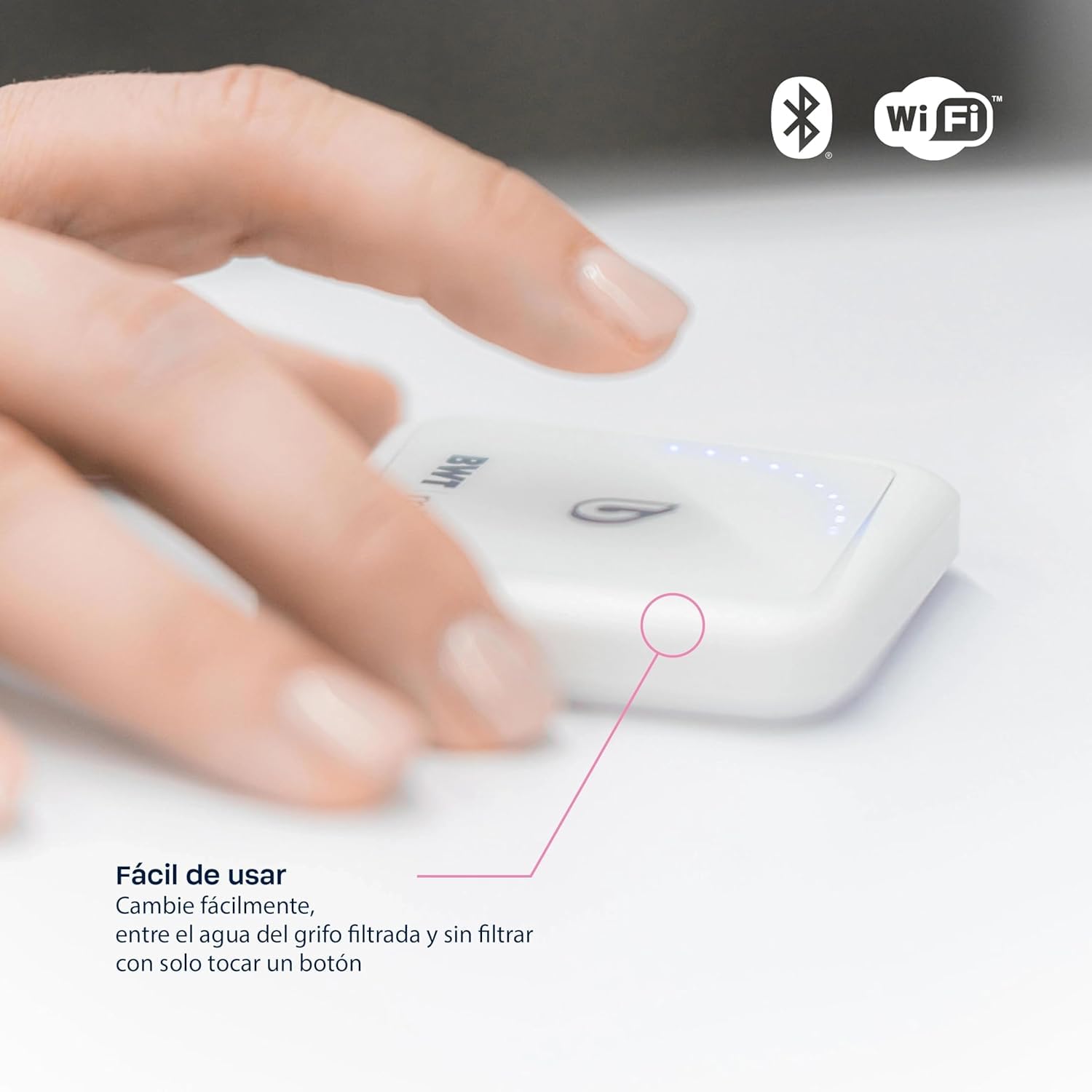 BWT MIXXO PERFECT TASTE Filtro Agua Bajo Fregadero | Agua Filtrada o No Filtrada con Sensor Táctil | Cartucho con Magnesio Incluido