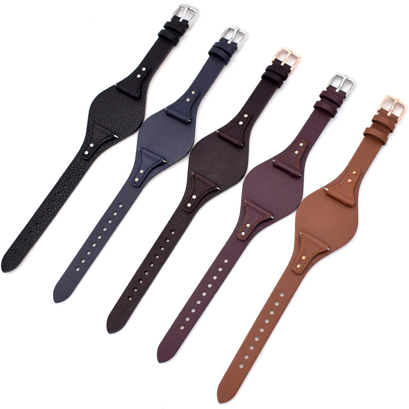 Bracelet de montre en cuir véritable avec barre à ressort de 18 mm pour Fossil ES4286 ES4114 ES4113 ES3838 ES3748 ES3625 ES3616 ES3615