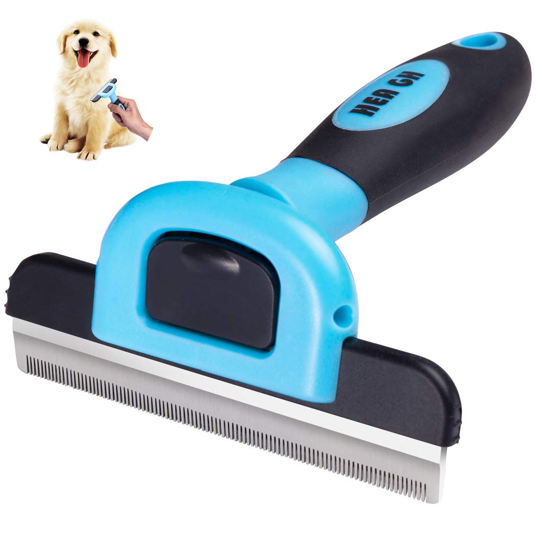 Dog Deshedding Brush Pet Grooming Tool Fur Undercoat Rake Comb For Dogs Cats Pets With Deshedding Tool Pet Grooming Brush Knots Mats Tangle Short To Long Hair