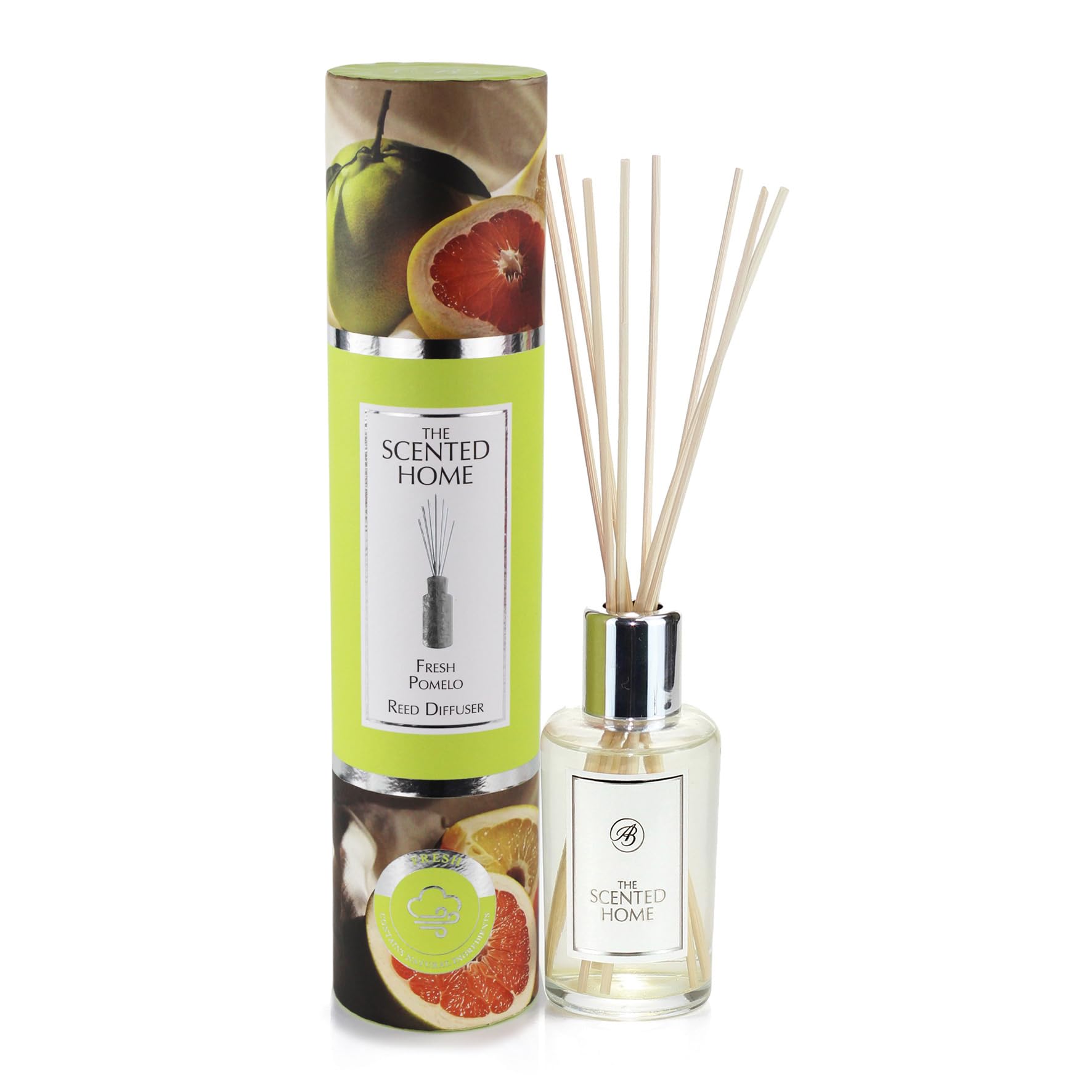 Ashleigh & Burwood Reed Diffuser Air Freshener for Home | The Scented Home Fresh Pomelo Fragrance Oil Diffuser | Lasts up to 3 Months | 150ml