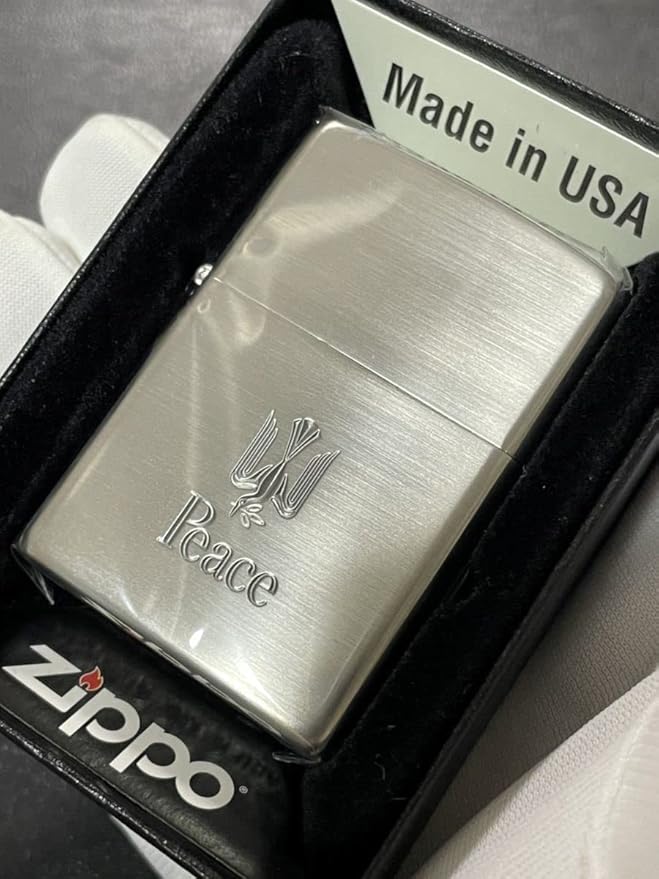 zippo ピース シルバー刻印 限定品 希少モデル 2015年製 Peace
