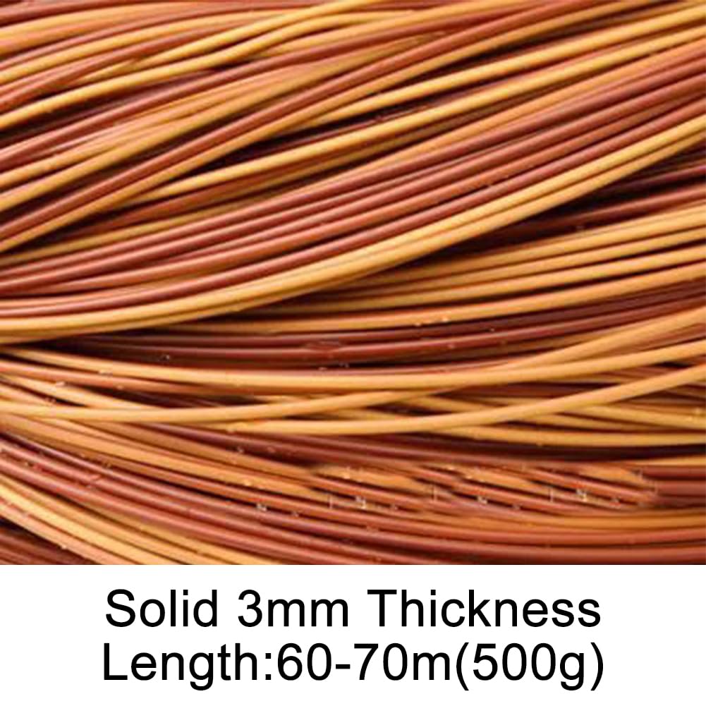 Yldessm&EU Materiale di Riparazione in Vimini da 2,5 mm, in Rattan PE da 500 g Materiale for Tessitura in Vimini Piatto Rotondo for Sedia da Giardino Divano Cestino Fai da Te(Gradient Orange)