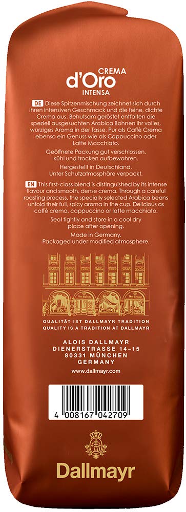 Dallmayr - Crema d'Oro Intensa Beans - 1 kg : Amazon.nl: Grocery