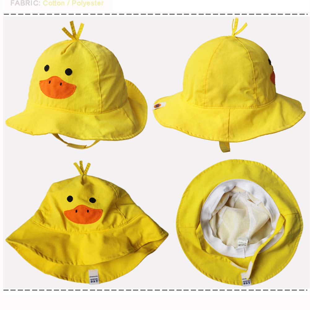 Atmungsaktive Tiermütze mit Kinnriemen, UV-Schutz, für Kinder und Kleinkinder - mehrfarbig - 50 CM(12- 24 Monate)