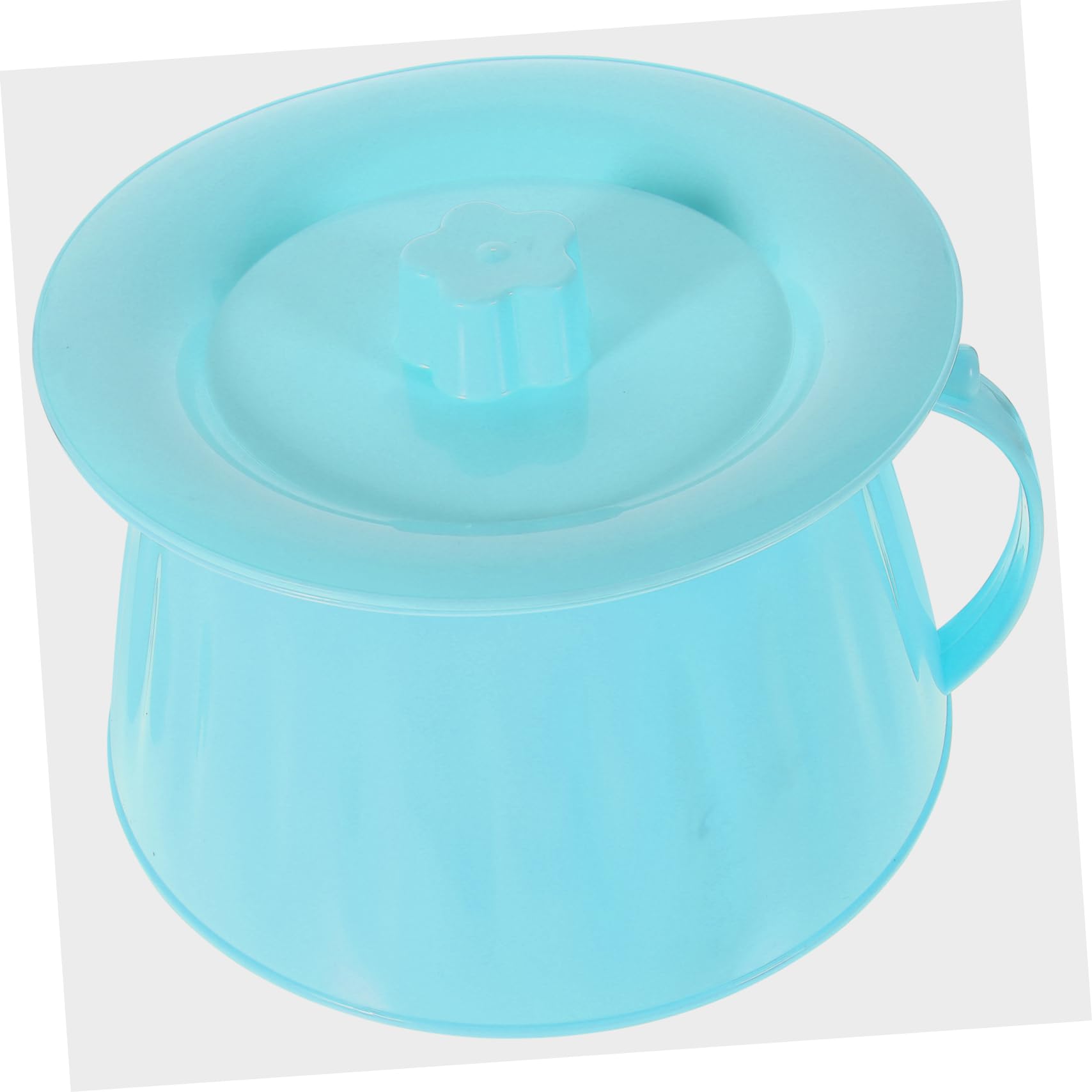 TOVINANNA Unisex Portable Chamber Pot Lid Lightweight Plastic Potty for Bedside Camping and Travel Urine Pot for Elderly and Disabled