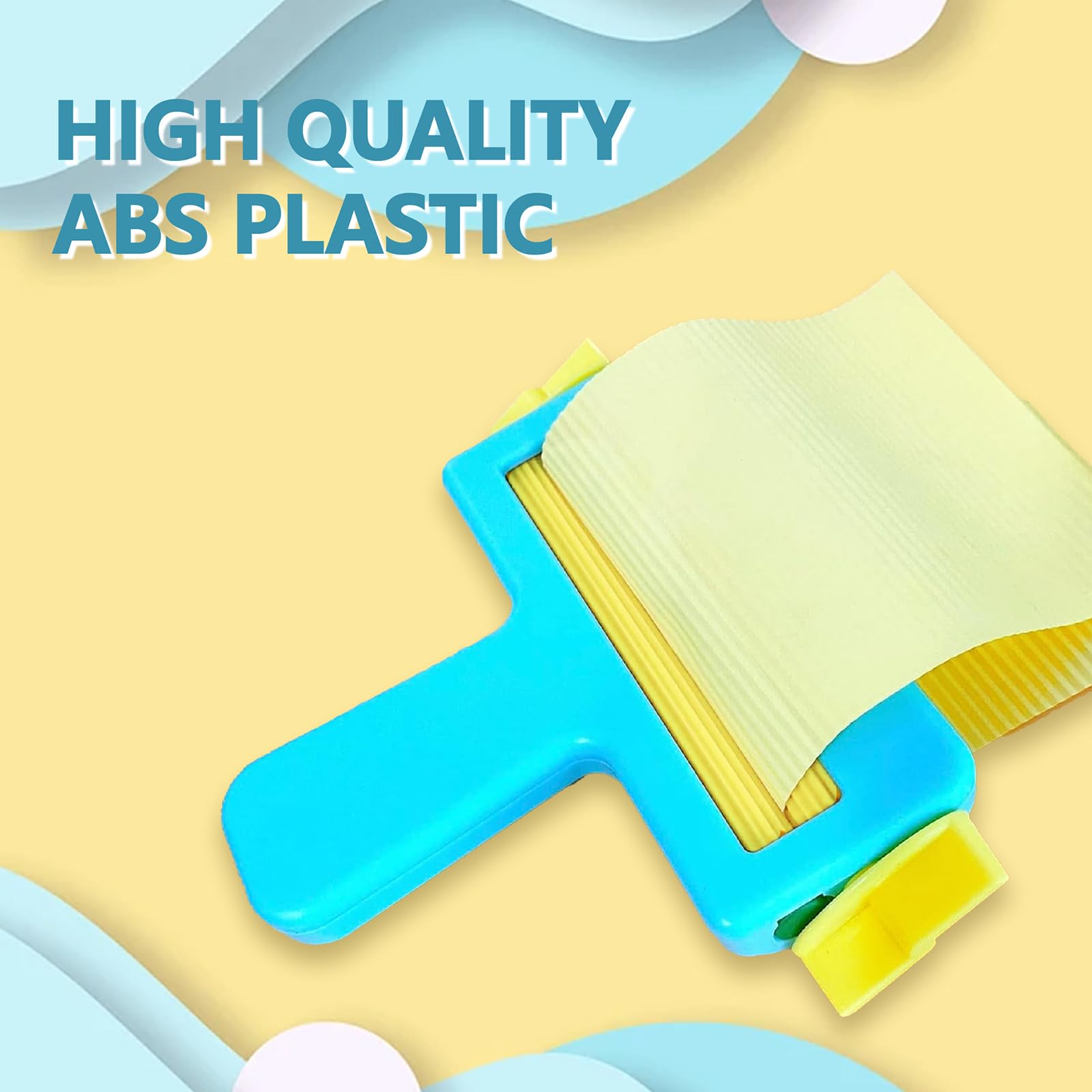 OYIWONMI - Máquina de papel ondulado, forma de olas, herramienta manual para bricolaje, manualidades, álbumes de recortes, cartón, rodillo de onda