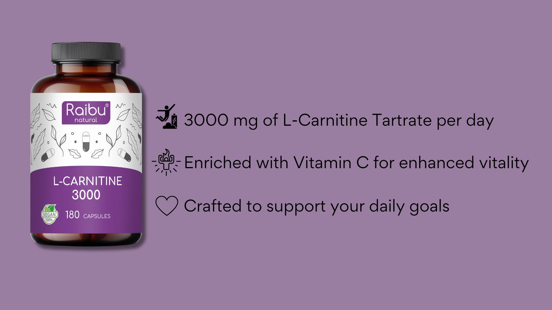 L-Carnitine High Strength | Powerful Vegan L-Carnitine Supplement With