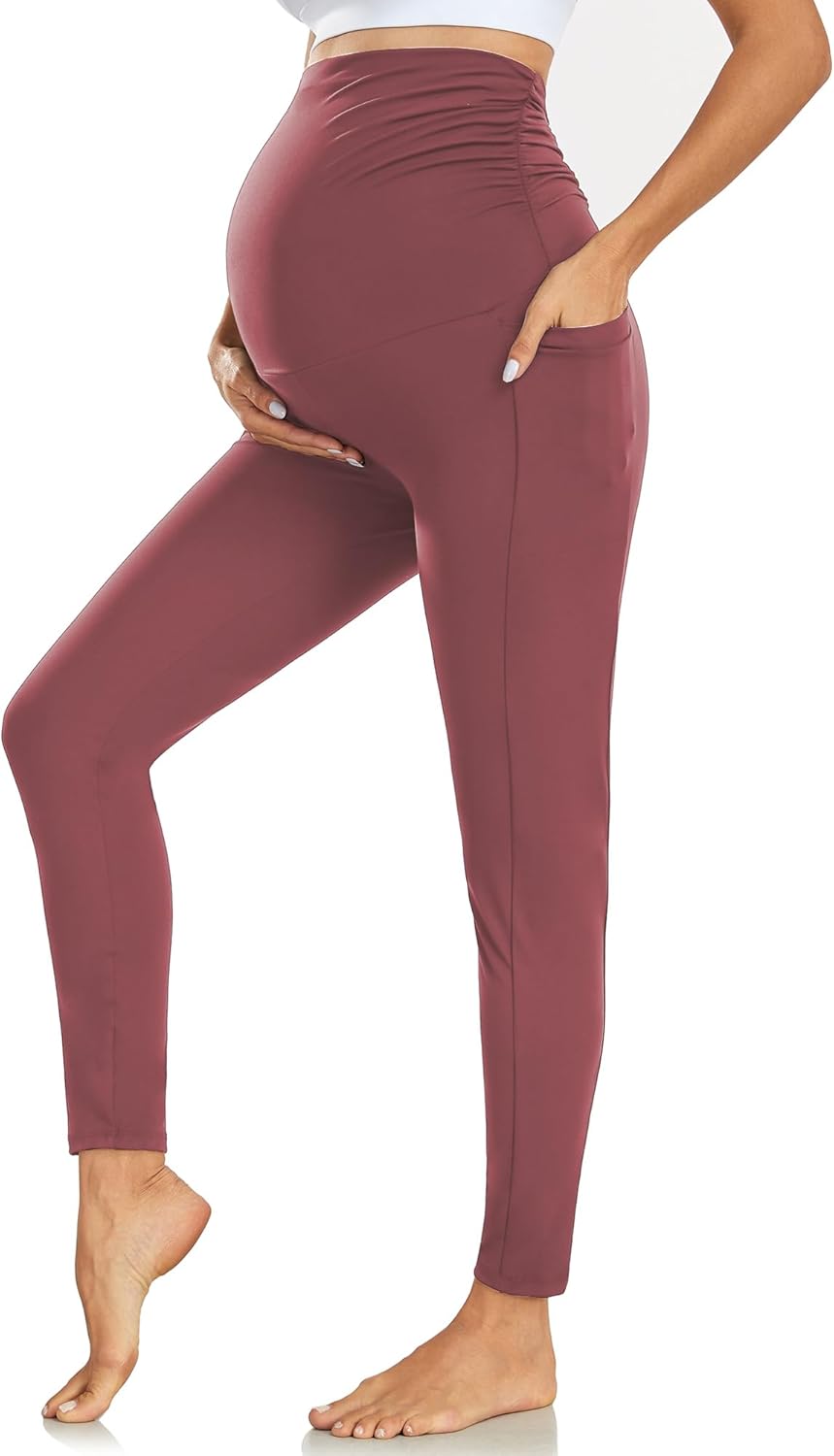 Legging Grossesse Bandana Bleu Coton Bio L Bas Essentiels De Maternité