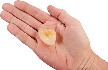 Citrine Crystal 1 3/4" 2-3 Oz Large Tumbled Stones Polished Sacral Chakra Raw Rocks Mineral Specimen Healing Crystals Chakra Gems and Minerals