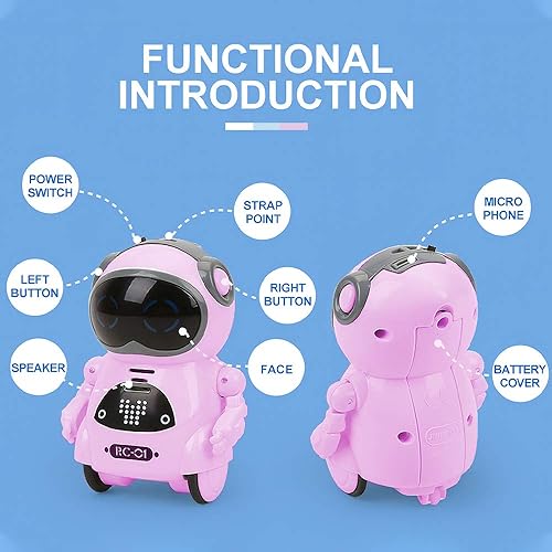 Miniatura 5 de GoolRC 939A Pocket Robot Hablando Diálogo Interactivo Grabación de Reconocimiento de Voz Cantar Bailar Contar Historia Mini Robot