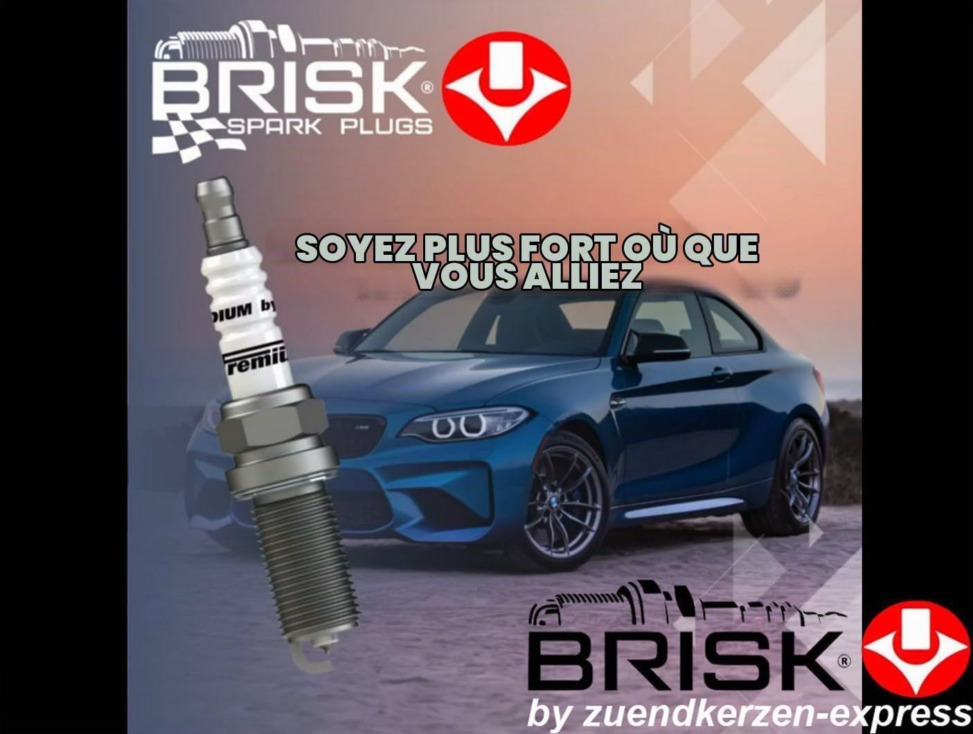 BRISK Iridium Premium+ Plus P3 1621 Bougies d'allumage, 4 pièces