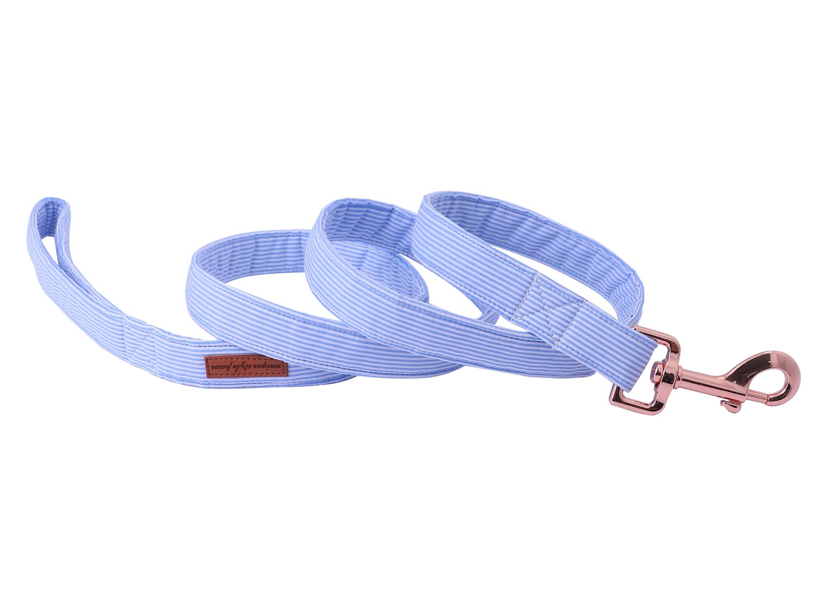 Unique Style Paws Durabel Dog Leash Matching Collar 6 Colors and 3 Size Soft and Comfy Handle for Dogs and Cats