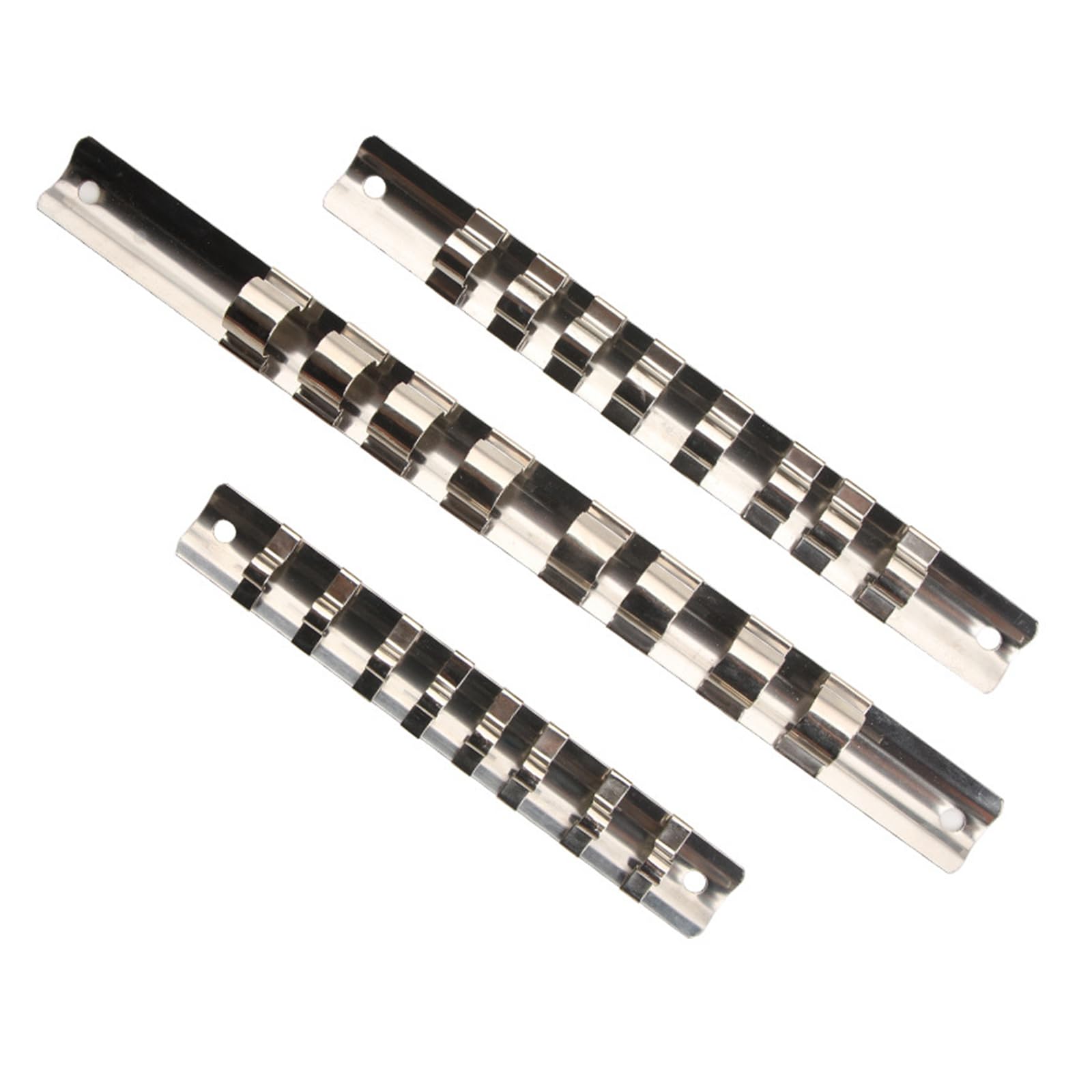Msioytog 1/4" 3/8" 1/2" Steel Socket Organizers Stand for Quick Identification Easy Access to Tool in Various Environment Home Tool Organization