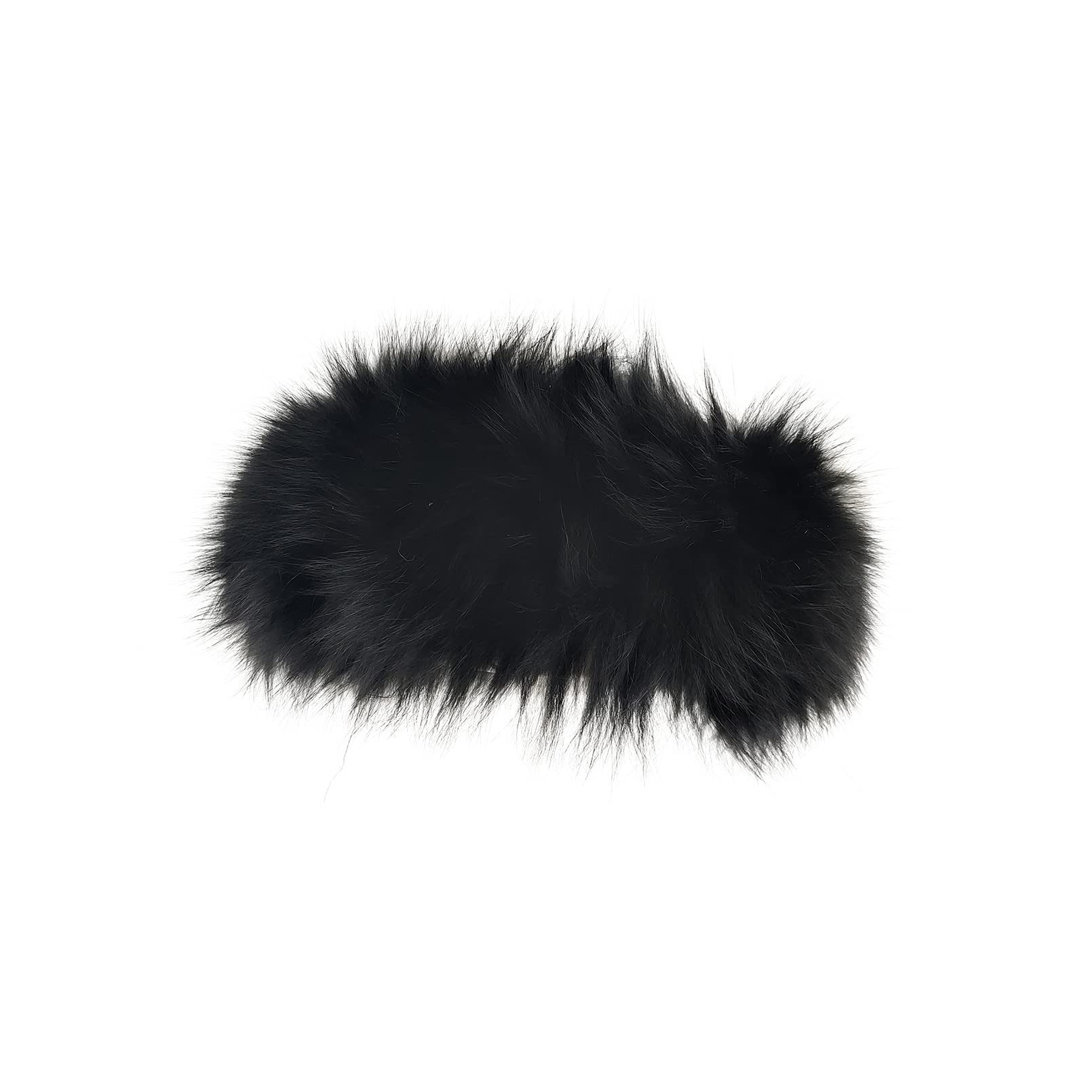 BeFur Bandeau duveteux pour femme - Fourrure de renard véritable - Élastique - Chaleur - Pour l'hiver et le ski