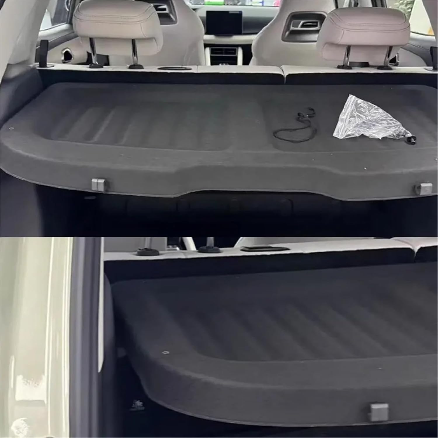 Car Trunk Covers for BYD Yuan Up Atto 2 S1 Pro EV 2024~2026 Flocking Waterproof Luggage Curtain Shelter Privacy Cargo Accessorie