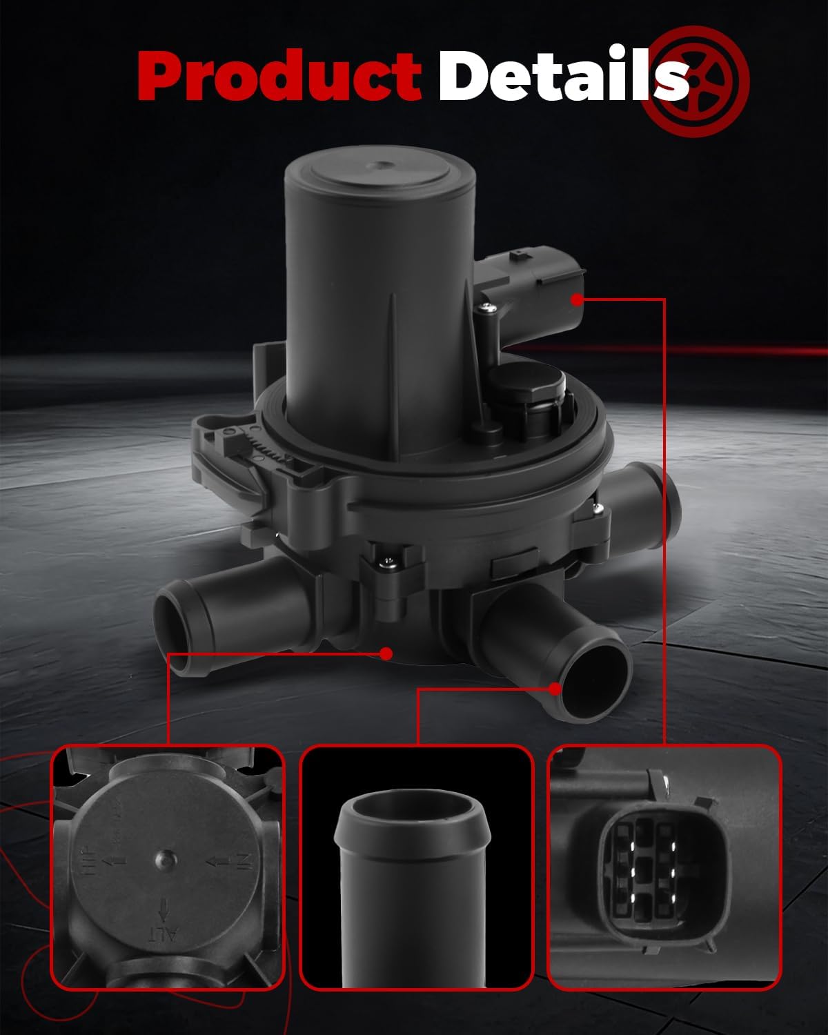 Heater Control Valve 3 Way Coolant with Mounting Bracket Compatible with Ram 1500 2500 3500 4500 2013 2014 2015 2016 2017 2018 Replace 52014892AA, 52014892AB, 52014892AC