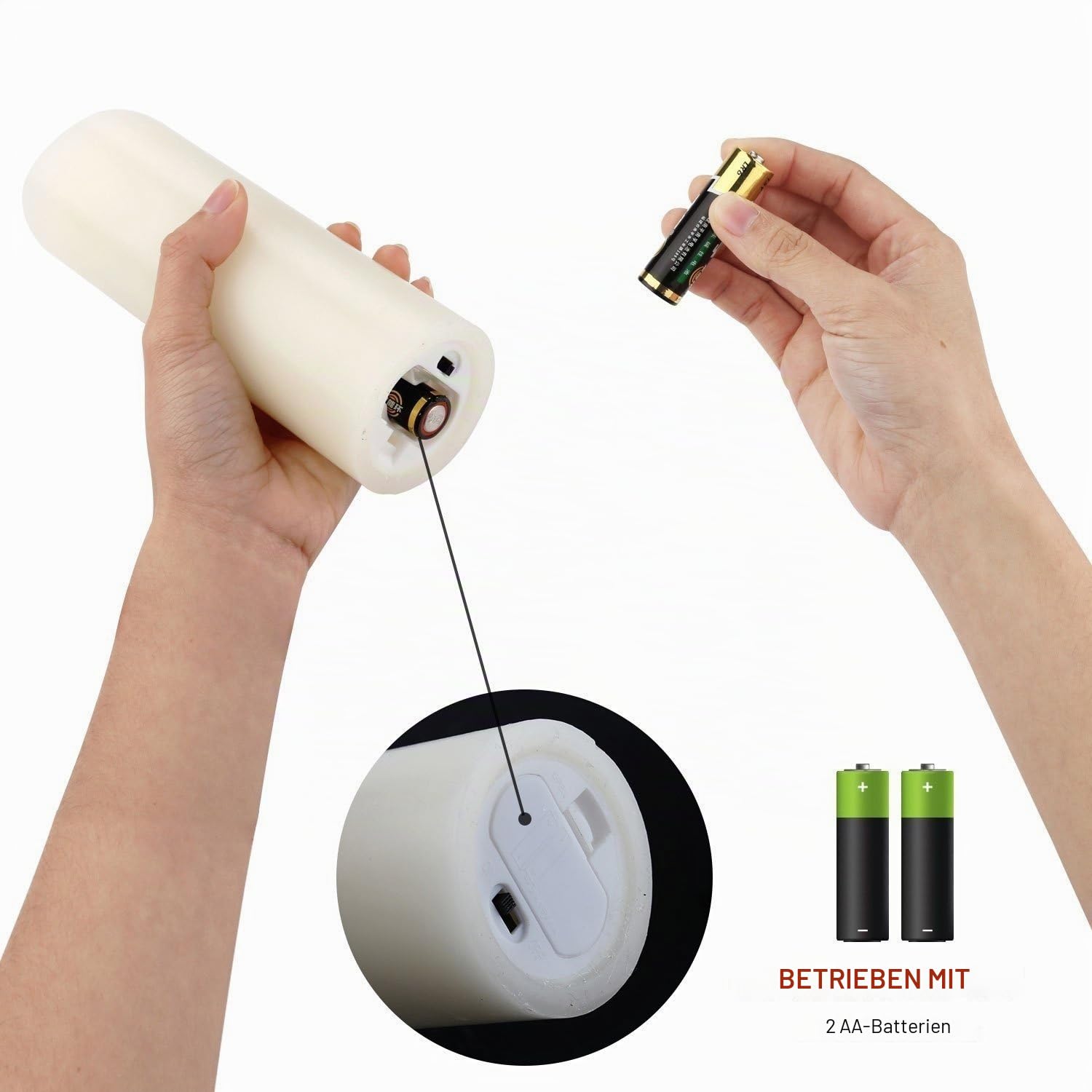 Hausware led kerzen stumpenkerzen mit fernbedienung,kerze Set von 9 Flammenlose Kerzen H 4 "5" 6 "7" 8 "9", für Halloween, Weihnachten, Party, Bar, Hochzeit,Elfenbeinfarbe