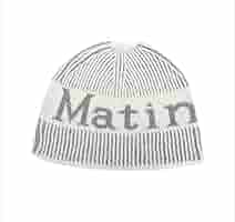 韓国限定！matinkim ビーニー 楽天市場】Matin Kim ニット帽 マーティンキム LOGO JACQUARD