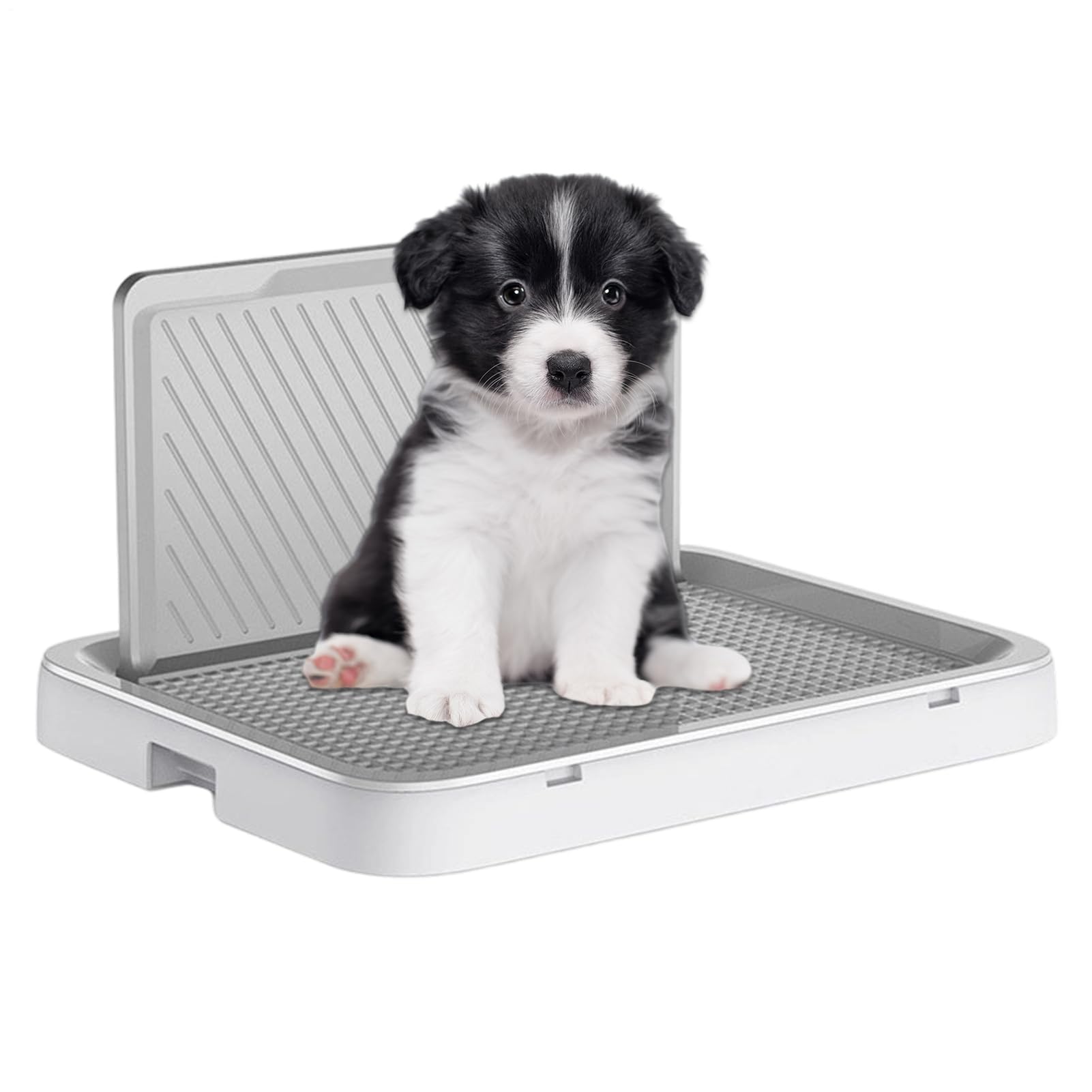 Bandeja de Aseo para Perros Bandeja De Entrenamiento Con Malla Antifugas Y | Sanitario Canino Almohadilla De Piso Para Cachorros Para Apartamento Dormitorio Sala y Balcon