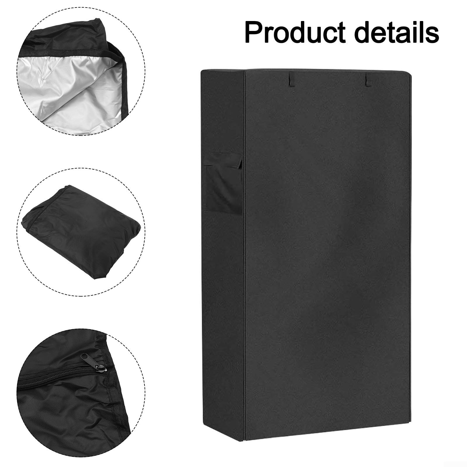 420D Oxford wasserdichter Regal-Staubschutz mit Aufbewahrungstasche und Reißverschluss, geeignet für Regale in verschiedenen Lagerumgebungen (76 x 35 x 157 cm)