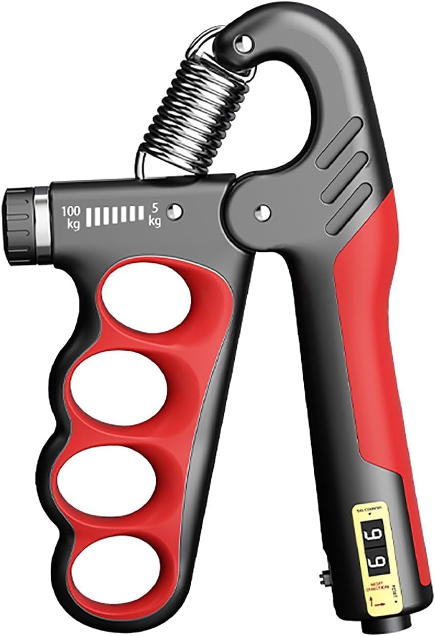 Serveuttam Hand Grip Strength Trainer (100 kgs) - Forearm Strength Trainer Adjustable Gripper | New Improved Design for Heavy Strength Training (Red, 100 kg) (Red, 100 kg)-image-12
