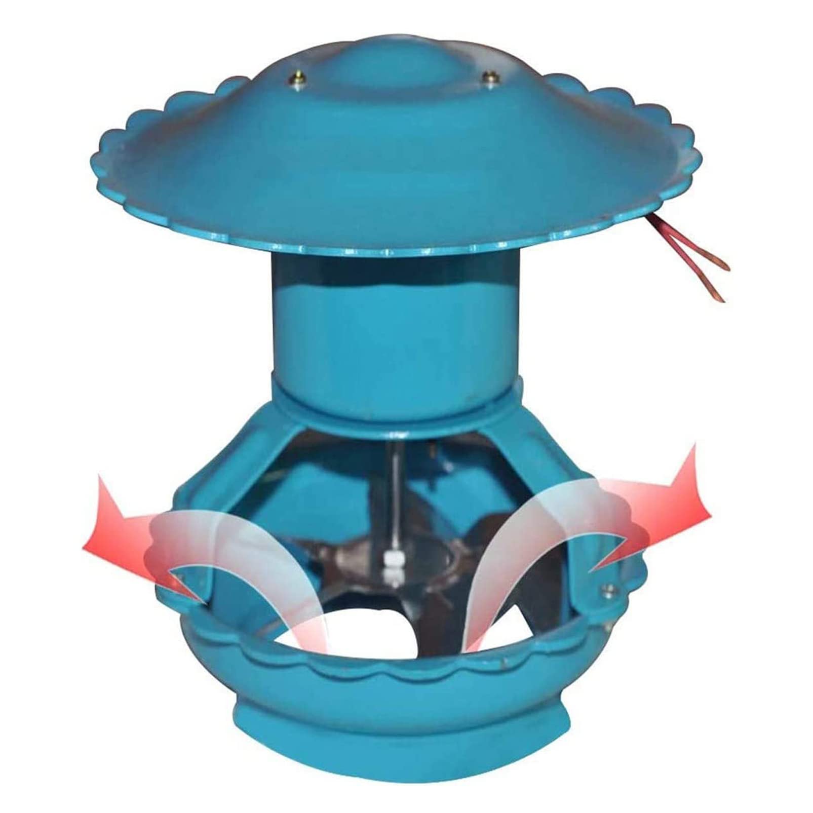 Hotte aspirante de cheminée avec extracteur d'air en acier inoxydable