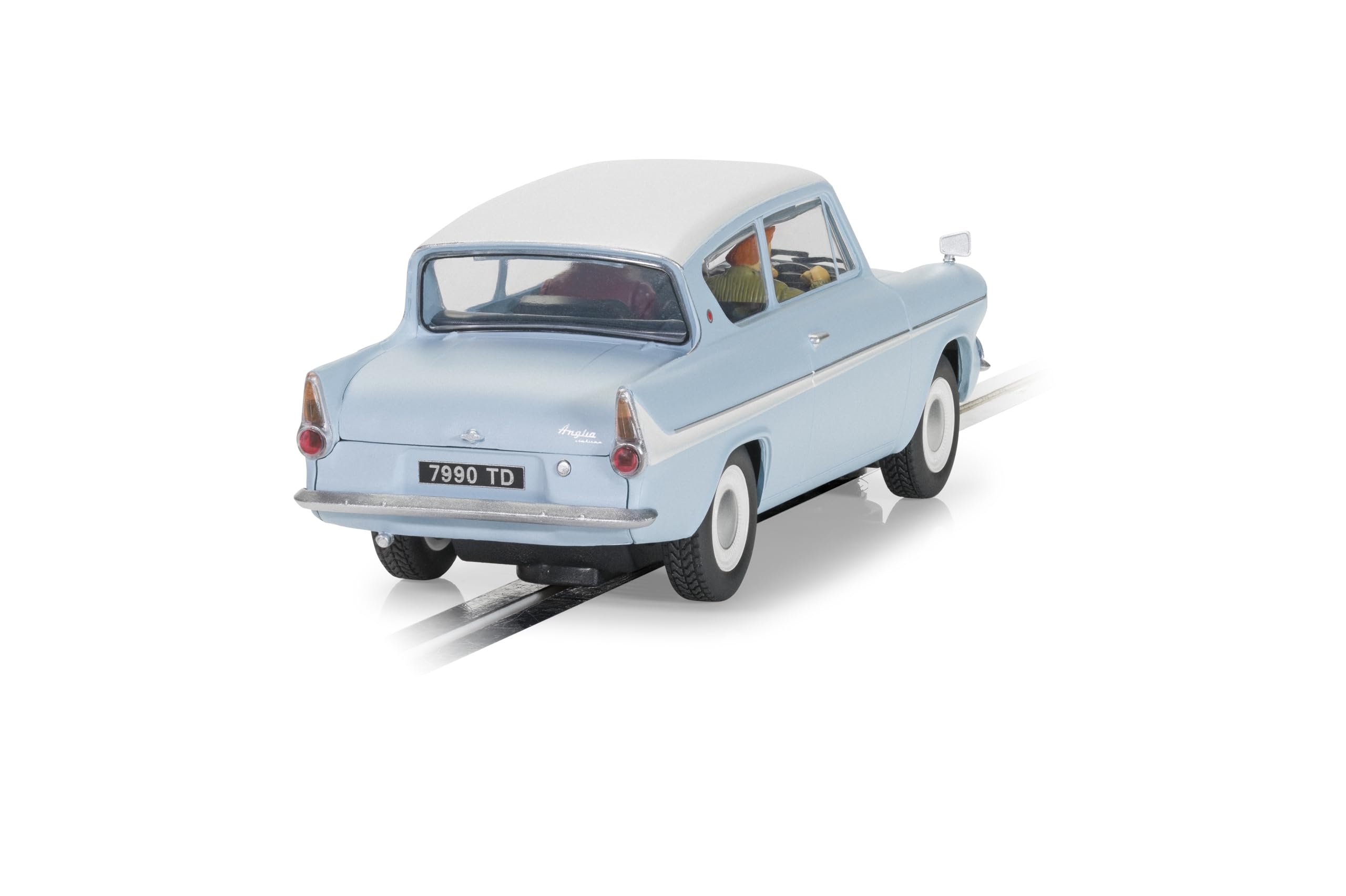Scalextric Cars, C4504 Ford Anglia 105E, Edycja Harrego Pottera, Zabawkowy Samochodzik do Użytku z Torami Wyścigowymi Lub Zestawem Scalextric