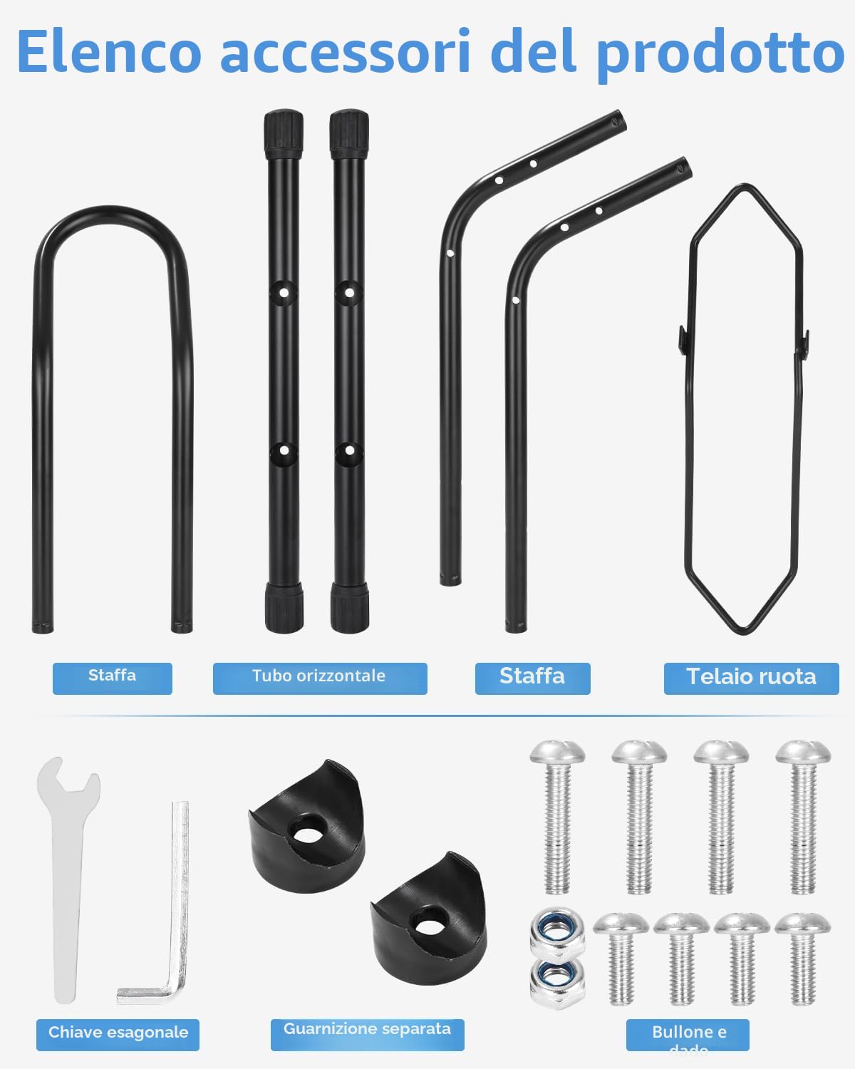 Huifoo Cavalletto Supporto Parcheggio Bici, Cavalletto per Bicicletta da 16 a 29 Pollici, Supporto Professionale per Bicicletta, per Mountain Bike Bici da Strada MTB