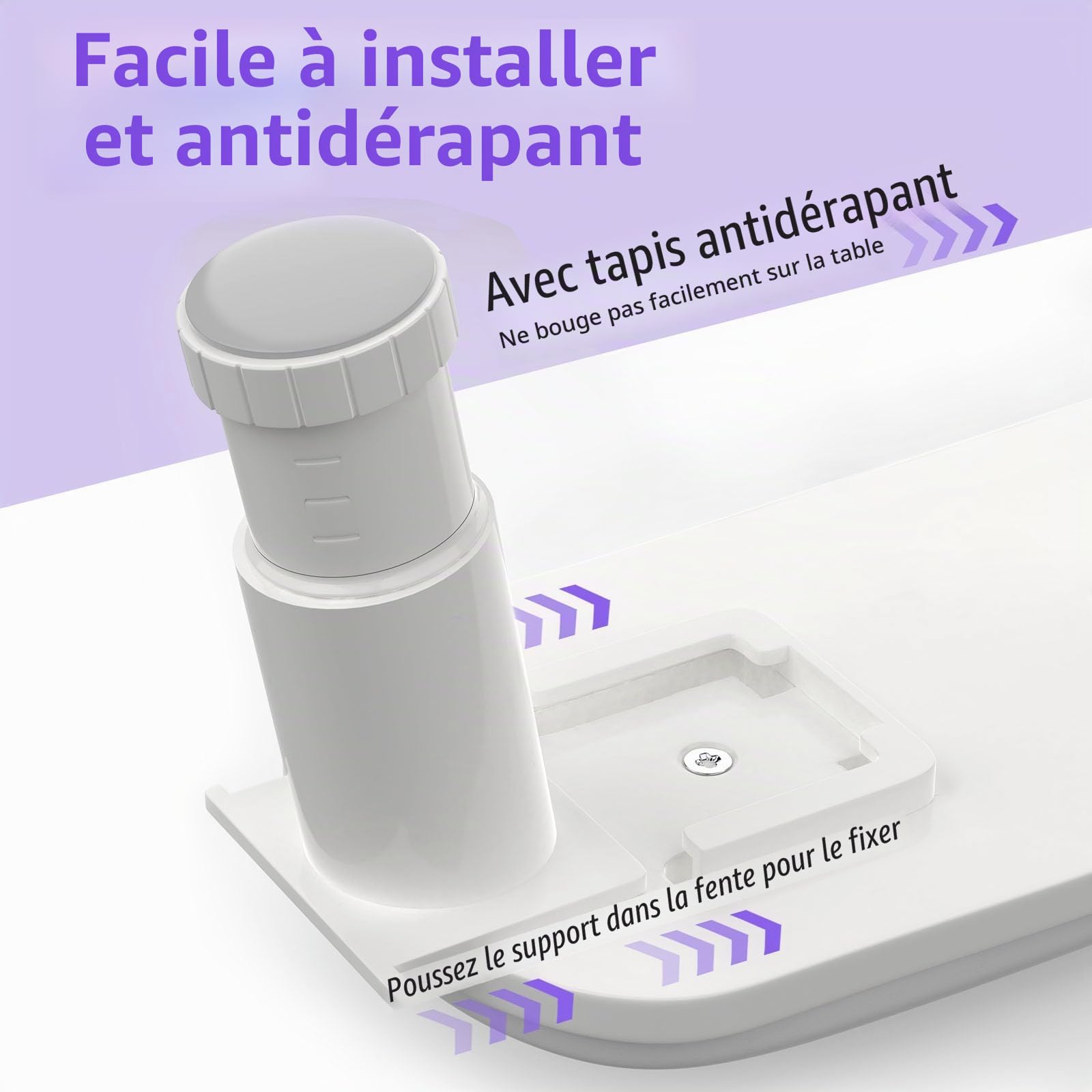 ZIZZON Accoudoir en forme de U réglable en hauteur pour manucure - Repose-main en microfibre et cuir synthétique - Pour manucure