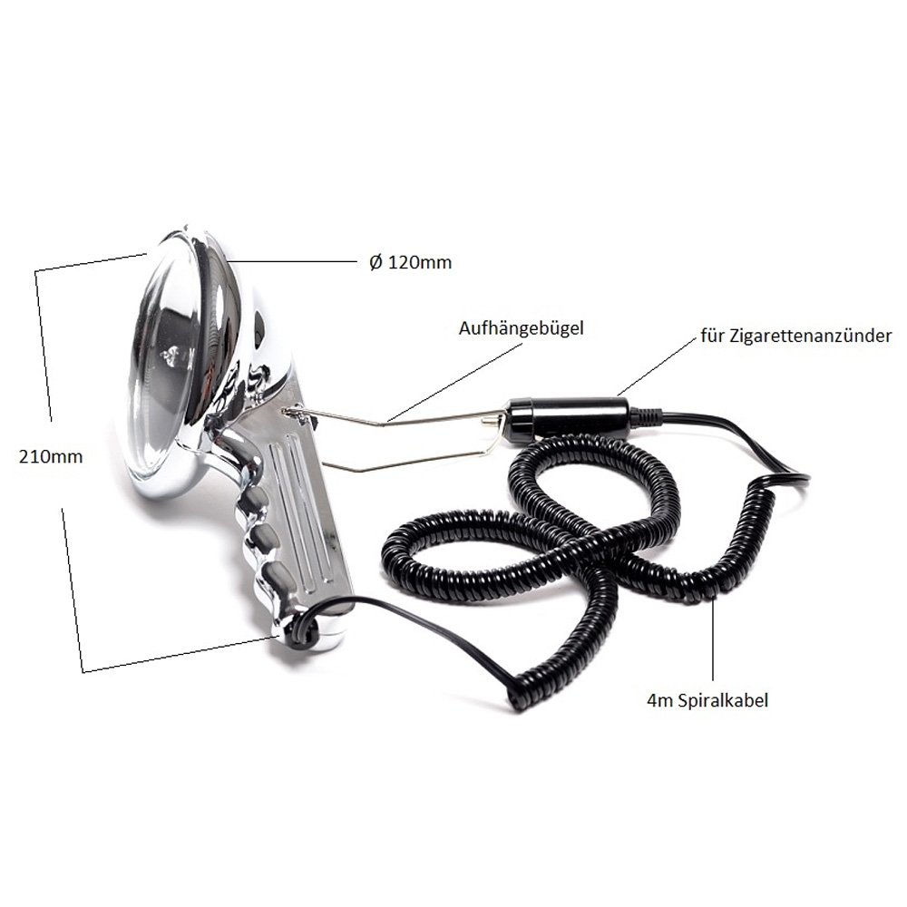 Suchscheinwerfer 12 Volt 55 Watt H3 Halogen