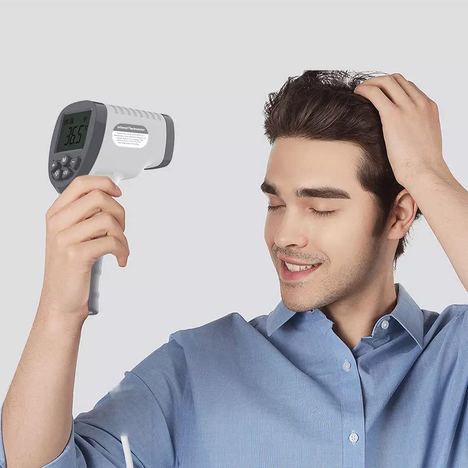 Miniatura 5 de Termómetro infrarrojo digital para bebé, temperatura corporal, pistola de fiebre, medida para adultos, niños, frente contacto Ir termómetro