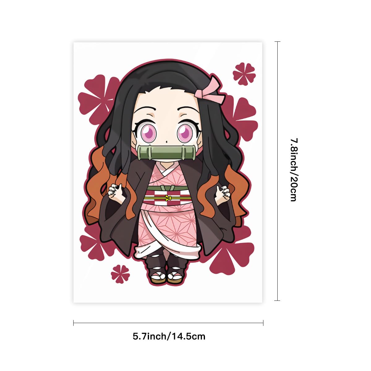 Amazon.co.jp: クリスタルステッカー 鬼滅の刃 禰豆子 防水