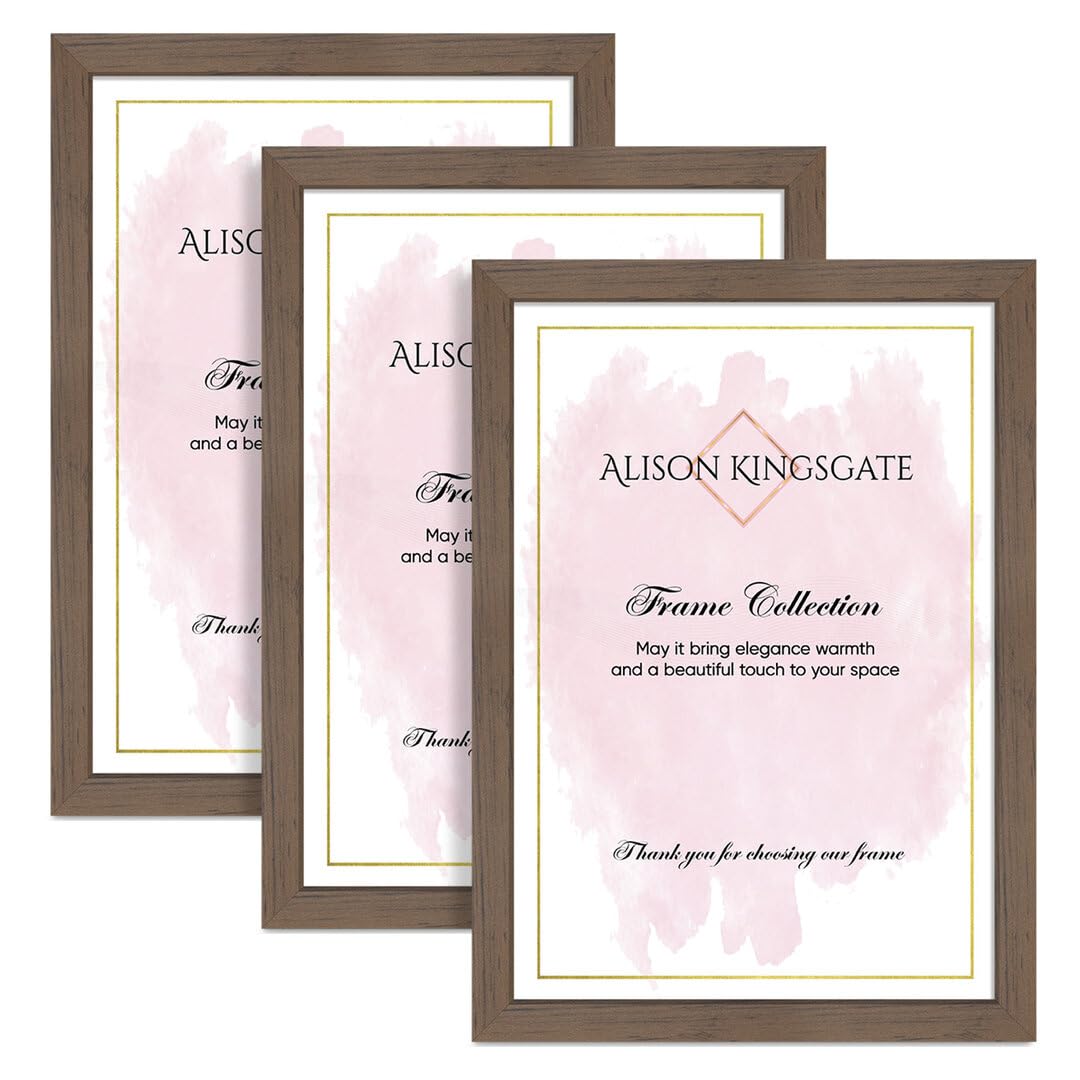 Alison Kingsgate Walnut Picture Frame for Photo 100x60CM - Pack of 3 — image 1
