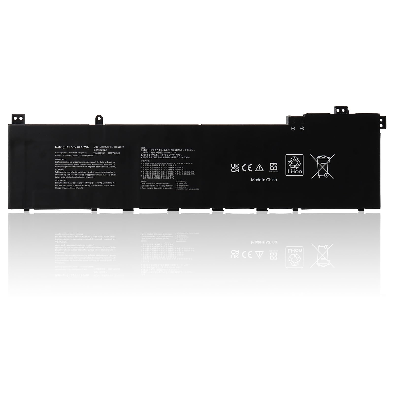 96Wh C32N2022 Batteria Laptop Compatibile con ASUS VivoBook Pro 16X