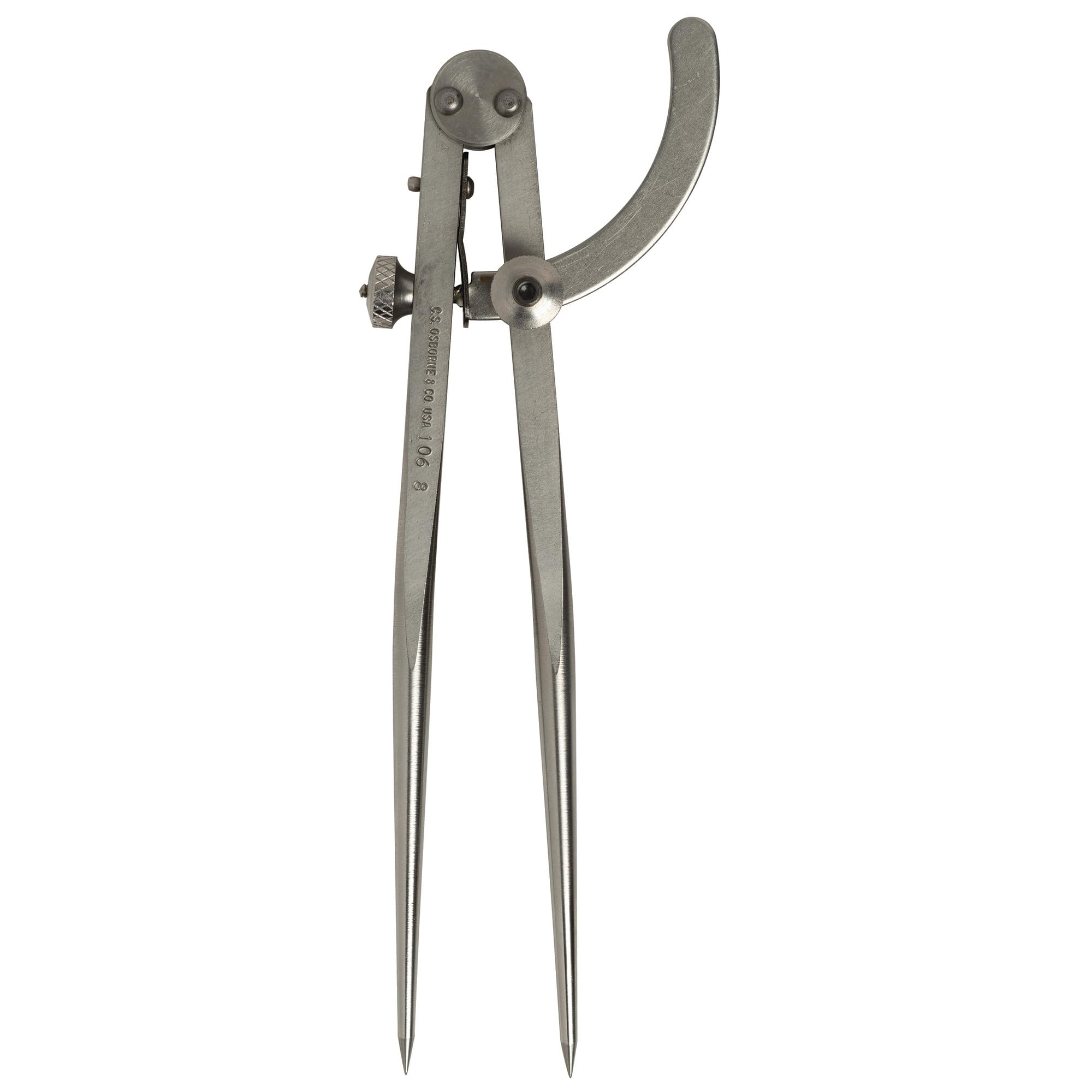 C.S.Osborne 106-8 Wing Divider with Maximum Opening, 6", Carbon Steel