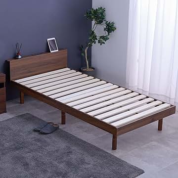 【新品・未使用】　 シングルベッド 　ハイタイプ シングルベッド ハイタイプ 99×204×77.5cm : シャイニングストアNEXT