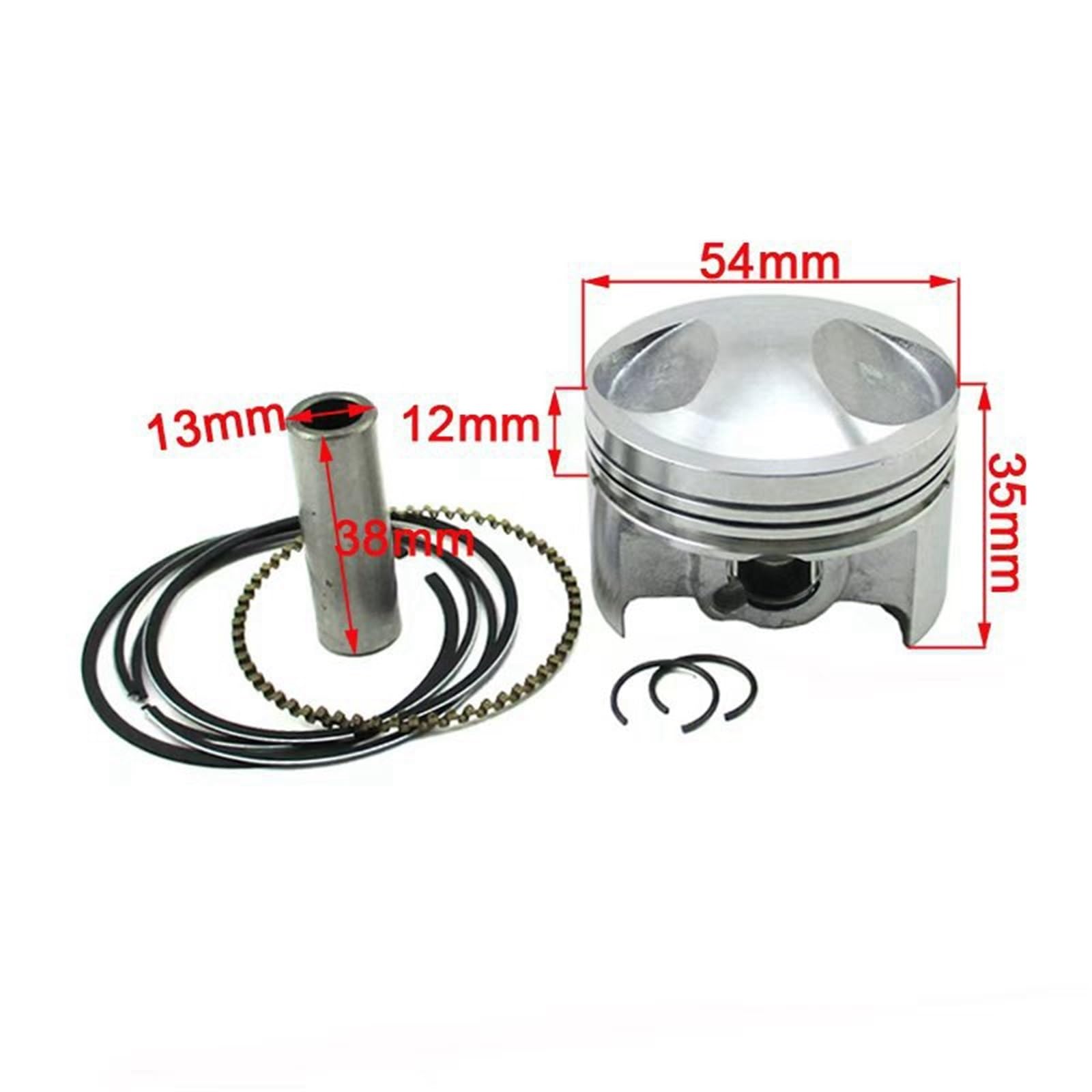 Kit Pistone 54 Mm Motore Per Zongshen 125cc Raffreddato Ad Olio Pit Dirt Monkey Bike