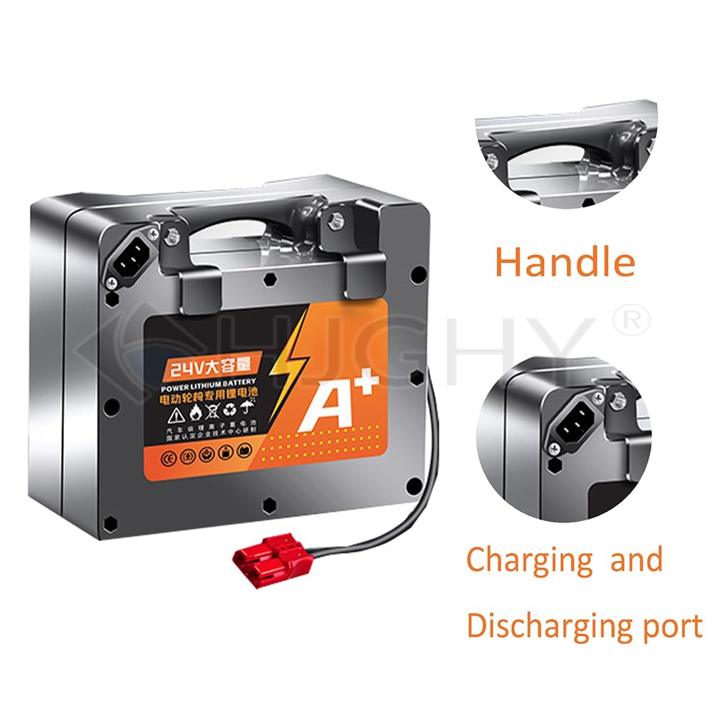 Batería de Litio de 24 voltios para Silla de Ruedas eléctrica, 24 V, 10 Ah, 12 Ah, 15 Ah, 20 Ah, Recargable, de fosfato de Hierro y Litio, con Cargador.
